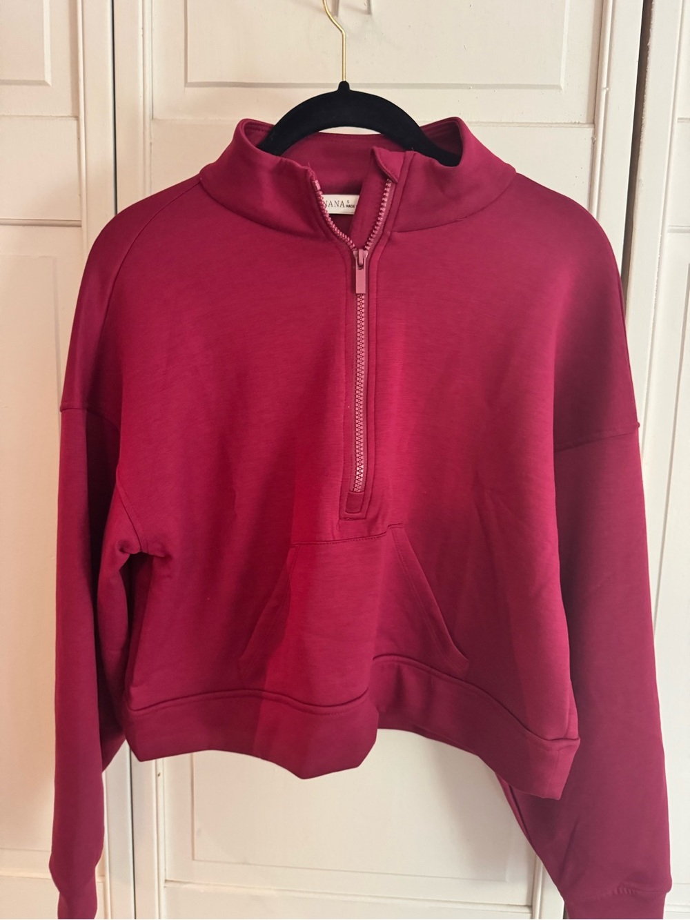Women’s Zenana Scuba Half-Zip Pullover Size S